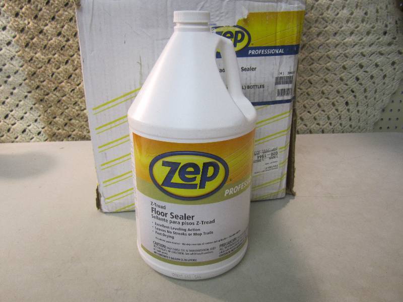 Case Of 4 Zep Z Tread Floor Sealer Cleaning Household And