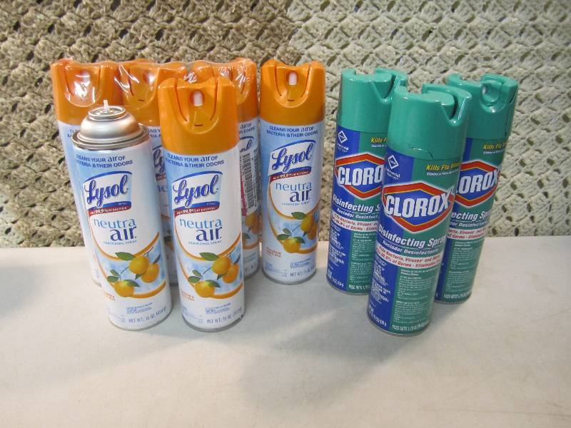 lot 37 image: Mix Lot of 6 Lysol Scent Spray and ...