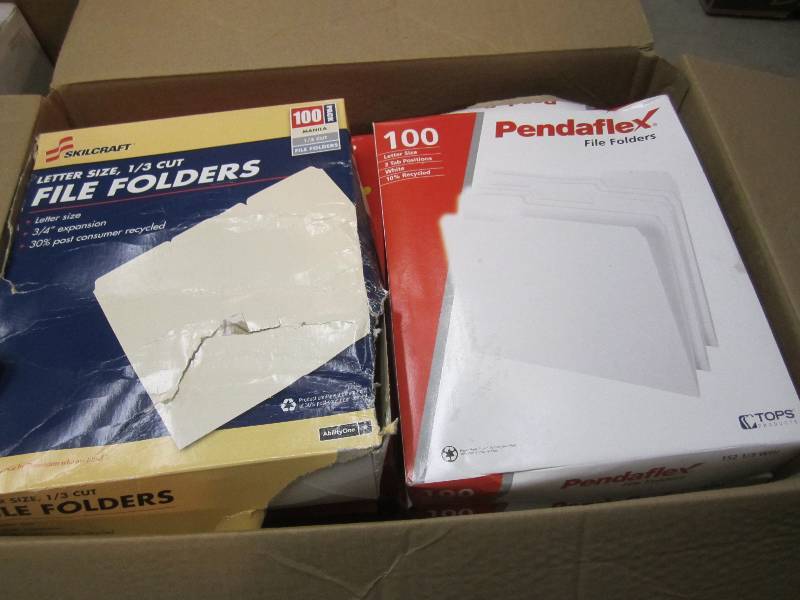 lot 39 image: Lot of 800 Misc Letter Size File Fo...