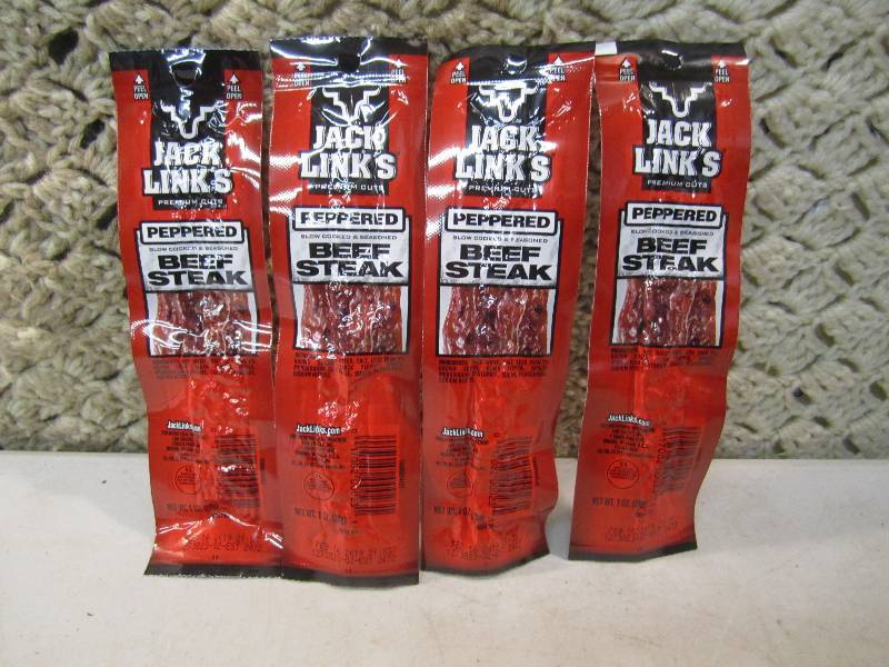 lot 67 image: Lot of 4 Jack Links Peppered Beef S...
