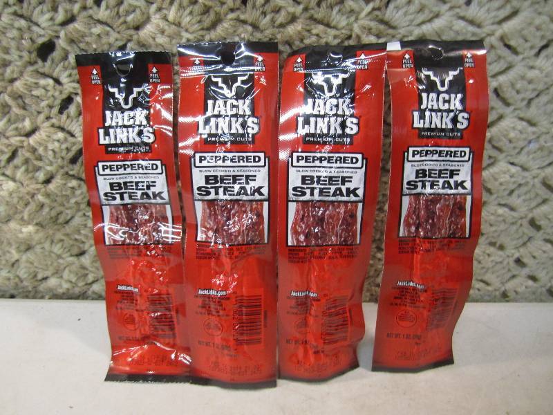 lot 68 image: Lot of 4 Jack Links Peppered Beef S...