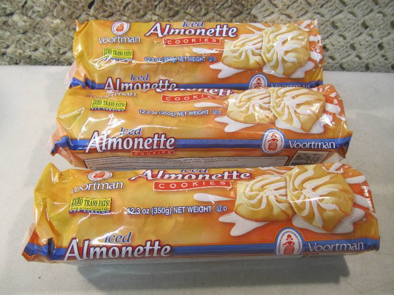 lot 75 image: Lot of 3 Packs of Iced Almonette Co...