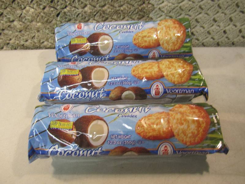 lot 80 image: Lot of 3 Packs of Coconut Cookies B...