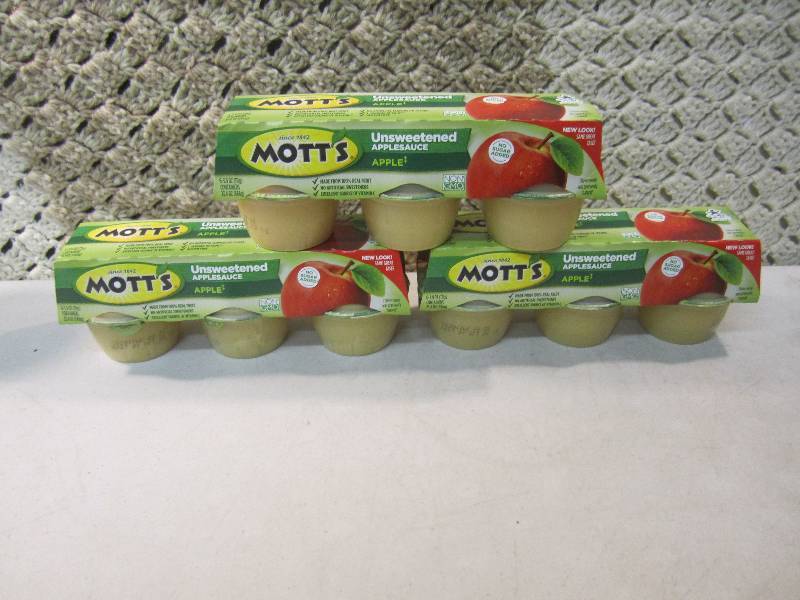 lot 85 image: Lot of 3 - 6 Packs Motts Unsweetene...