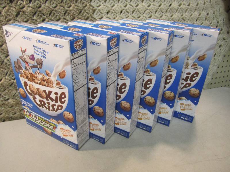 lot 105 image: Lot of 6 Boxes Cookie Crisp Cereal ...