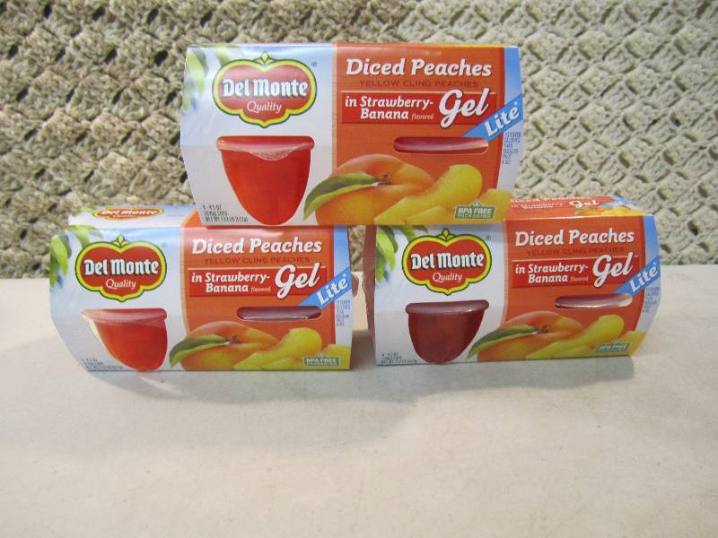 lot 111 image: Lot of 3 - 4 Packs Del Monte Diced ...