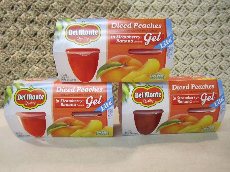 lot 112 image: Lot of 3 - 4 Packs Del Monte Diced ...