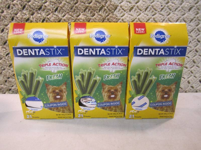 lot 135 image: Lot of 3 Boxes Pedigree DentaStix D...