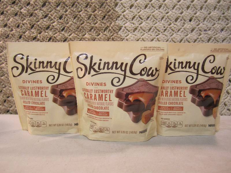 lot 138 image: Lot of 3 Bags Skinny Cow Divines Ca...