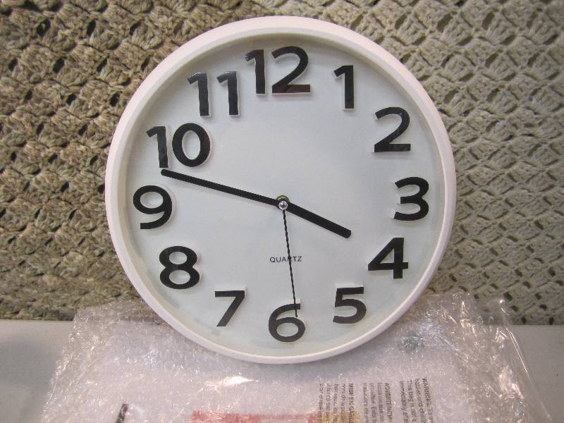 lot 166 image: 13 Wall Clock Open Box Tested and ...