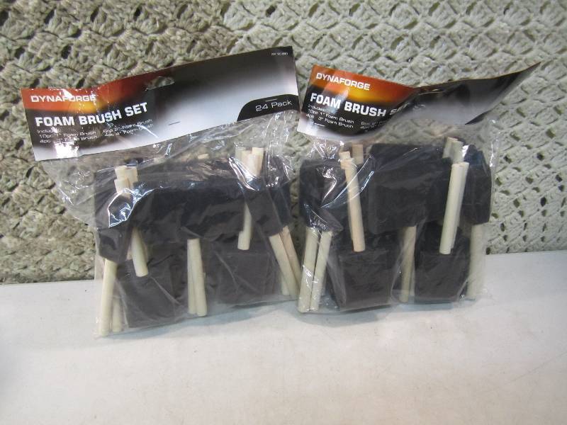 lot 174 image: Lot of 2 - 24-Packs Foam Brushes  F...