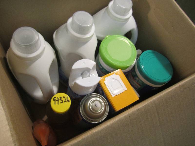 lot 185 image: Lot of Misc Cleaners Etc See Photos...