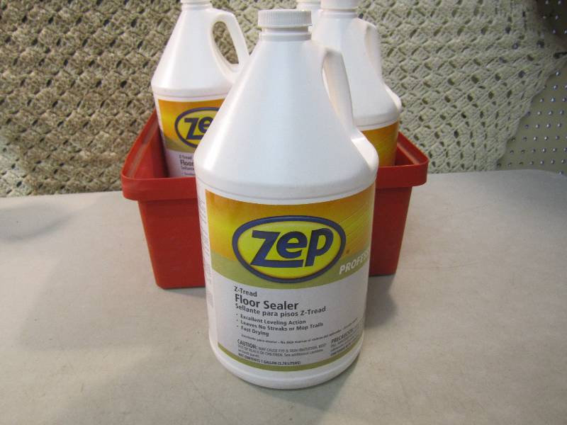 Lot Of 4 Zep Z Tread Floor Sealer 1 Cleaning Household And