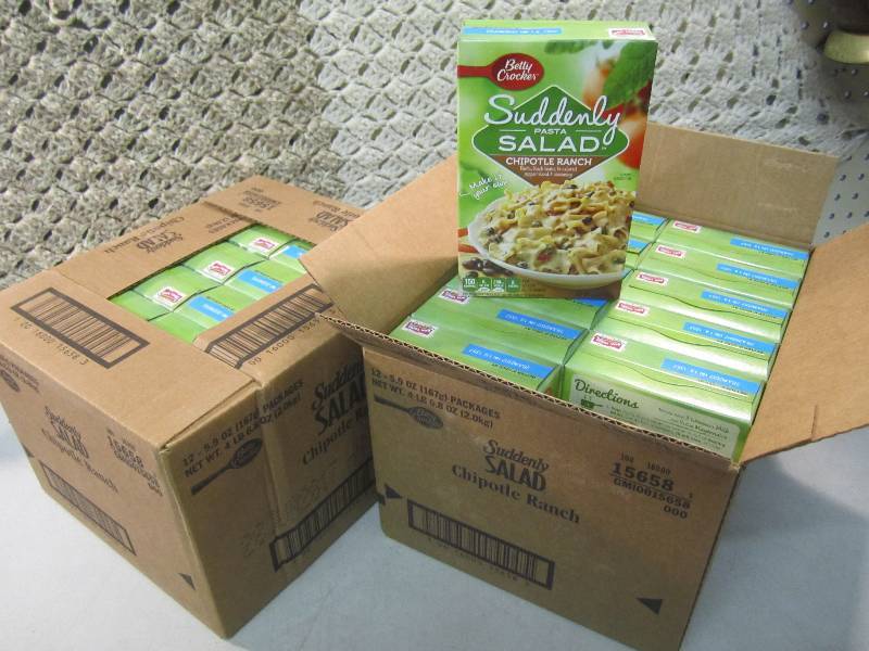lot 221 image: 2 Cases of Suddenly Salad Pasta Chi...