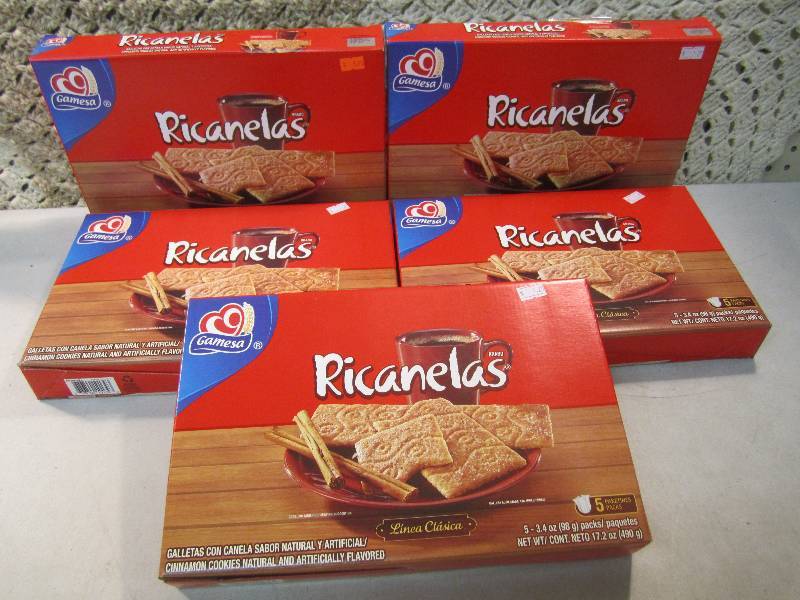 lot 275 image: Lot of 5 Boxes Ricanelas Cinnamon C...
