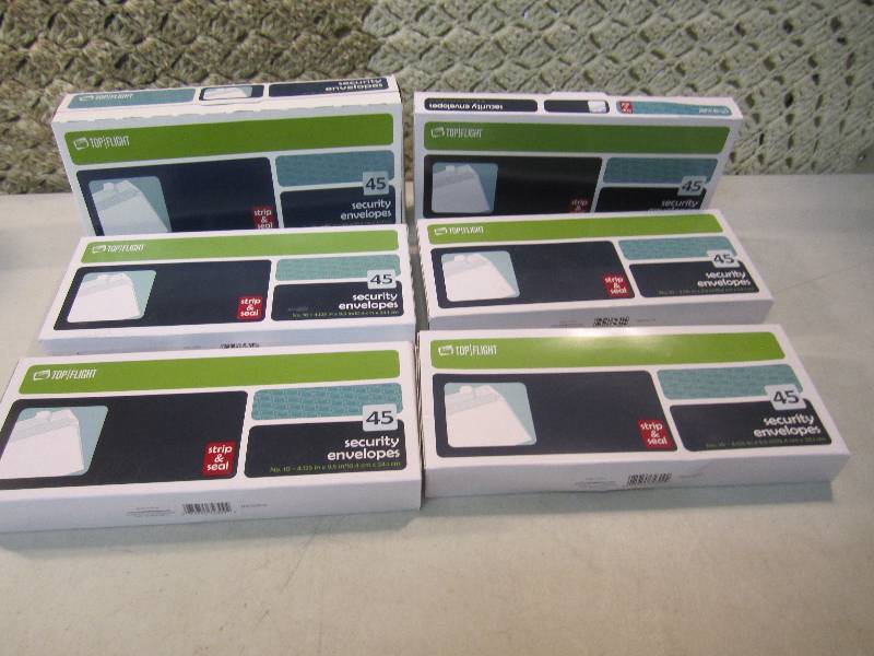 lot 293 image: Lot of 6 Boxes Security Envelopes L...