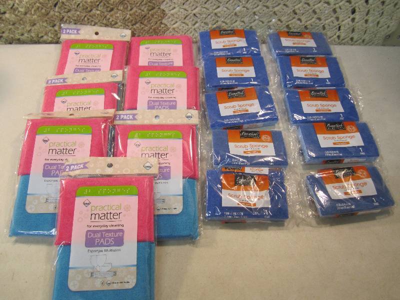 lot 295 image: Mix Lot of Cleaning PadsSponges  E...