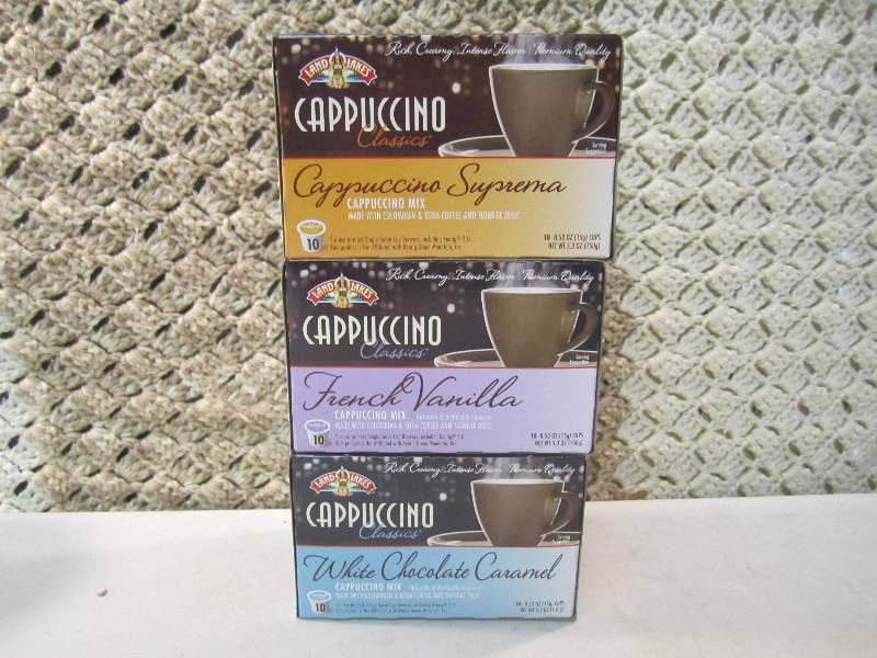 lot 319 image: 3 Boxes of Cappuccino Classics in 3...