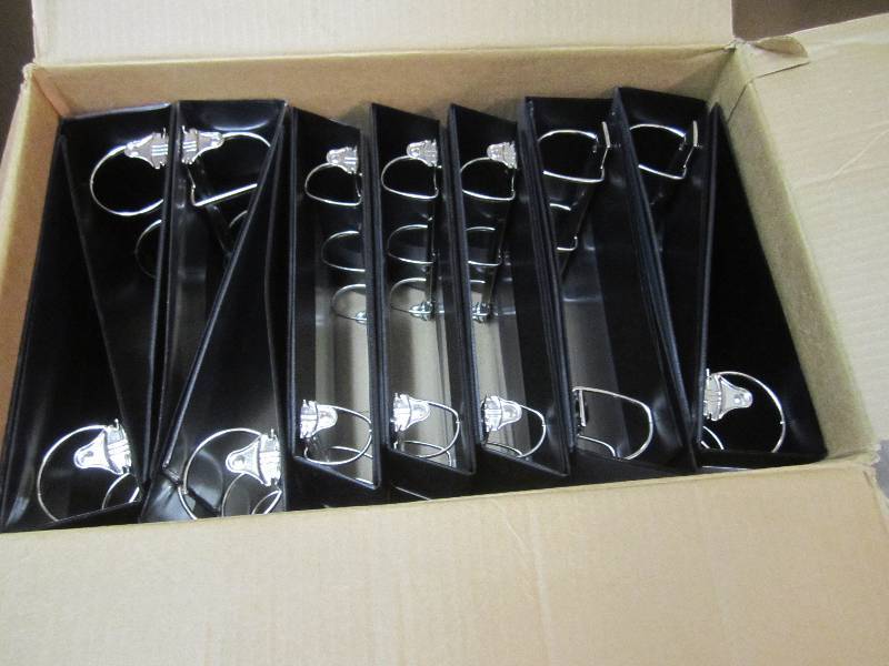 Lot of 14 Misc Black 3-Ring Binders...