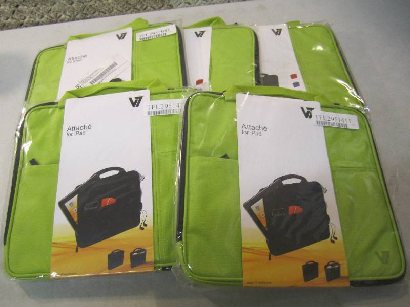 Lot of 5 Green V7 Slim Attache Carr...