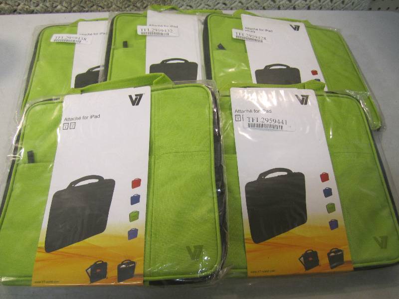 Lot of 5 Green V7 Slim Attache Carr...