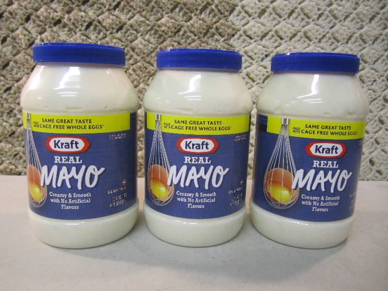 3 Jars Kraft Real Mayo Best by May ...