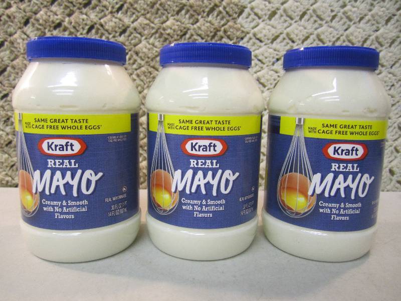3 Jars Kraft Real Mayo Best by May ...