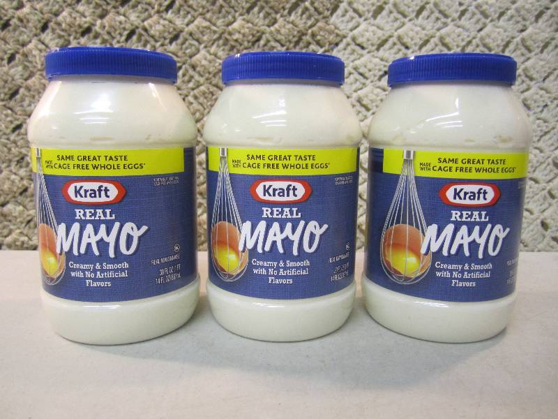 3 Jars Kraft Real Mayo Best by May ...