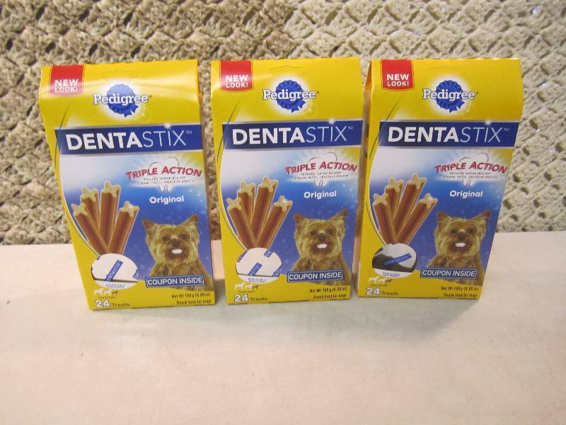 3 Boxes Pedigree Denta Stix Origina...