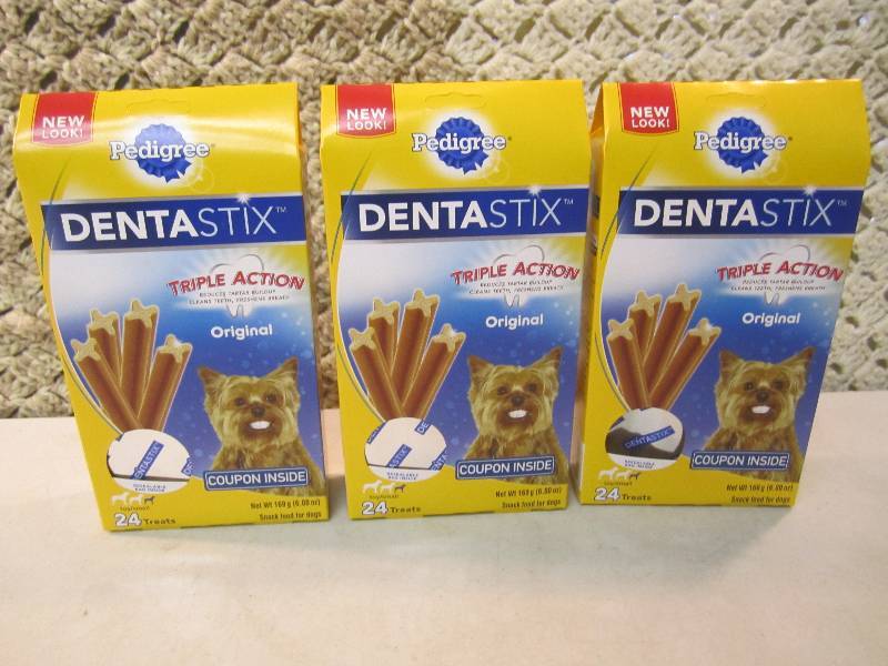 3 Boxes Pedigree Denta Stix Origina...