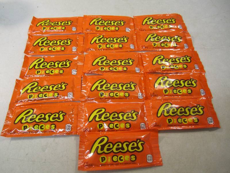 16 Bags Reeses Pieces Best by Jul 2...