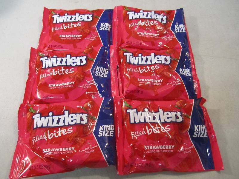 6 Bags Twizzlers Filled Bites Stawb...