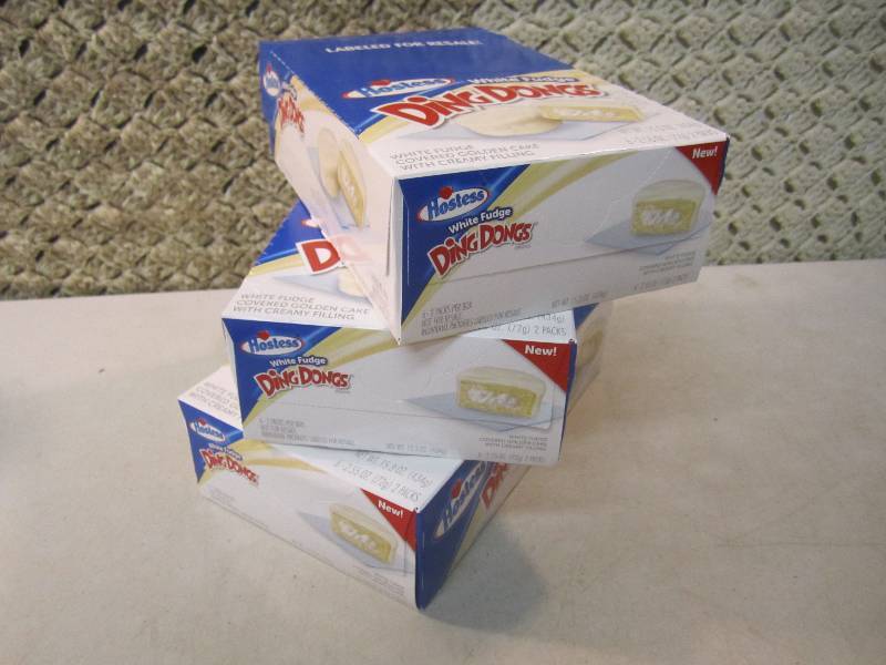 3 Boxes Hostess White Fudge Ding Do...