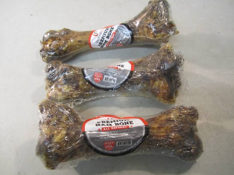3 Premium Ham Bone Dog Bones Best b...