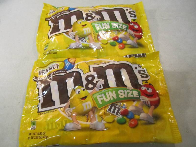 2 Big Bags Fun Size Peanut M&Ms Be...