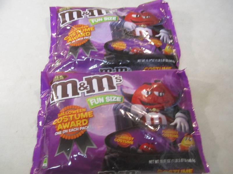 2 Big Bags Fun Size M&Ms Best by J...