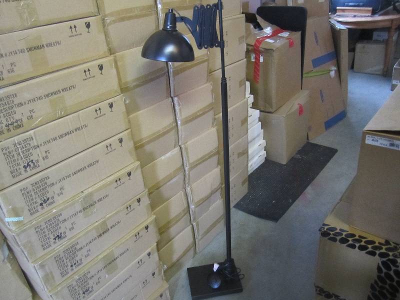 Expandable Floor Lamp Black 58.5 t...