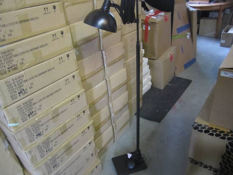 Expandable Floor Lamp Black 58.5 t...