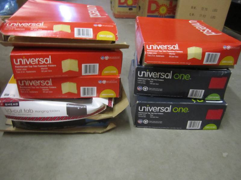 8 Boxes of Misc Letter Size Folder...