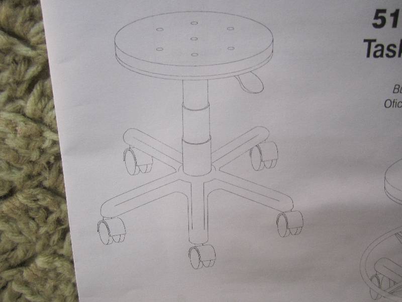 Task Master Black Office Stool  RMT...