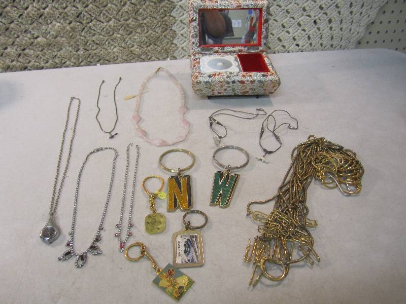 Jewelry Box with Misc Jewelry See P...