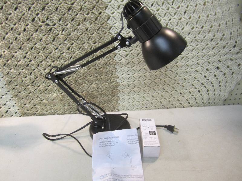 Knight Desk Lamp Matte Black Preass...