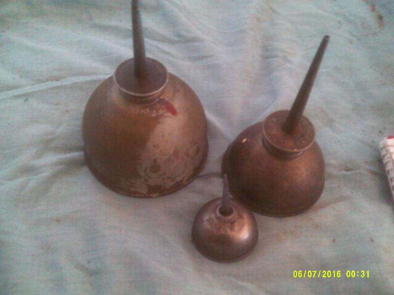 3 ANTIQUE OIL CANS