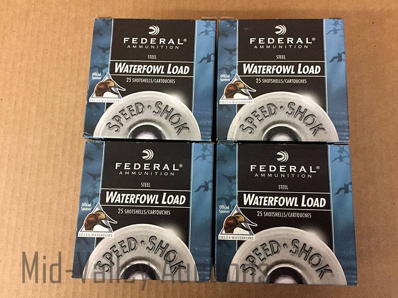 lot 134 image: 4 Boxes Federal 12 Gauge Waterfowl Load