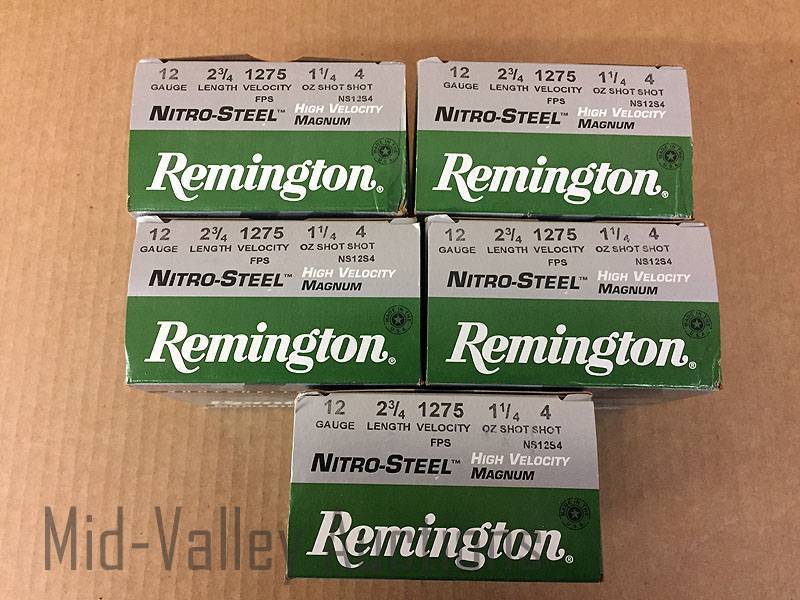 lot 138 image: 5 Boxes Remington 12 Gauge Shotgun Shells