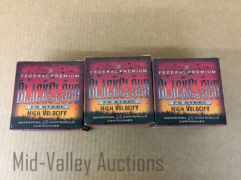 lot 144 image: 3 Boxes Federal Premium 12 Gauge 4 Shot Waterfowl Shotshells