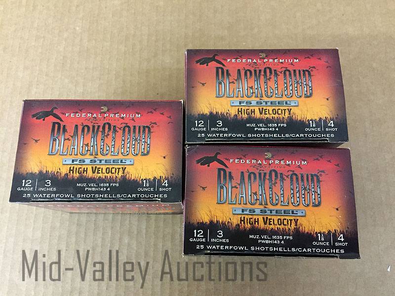 lot 146 image: 3 Boxes Federal Premium 12 Gauge Waterfowl Shotshells