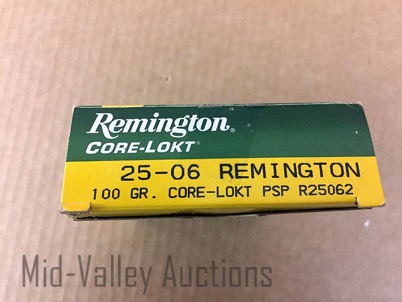 lot 153 image: Remington 25-06 Core-Lokt 100 Gr