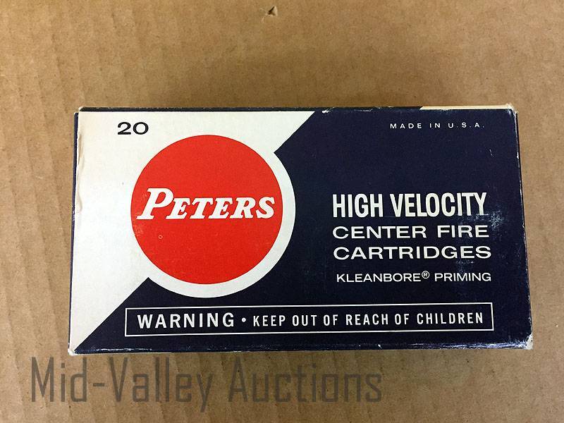 lot 177 image: Vintage Peters 30-30 WIN high Velocity
