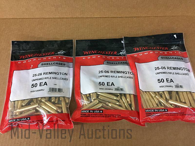 lot 231 image: 25-06 Remington Rifle Shellcases